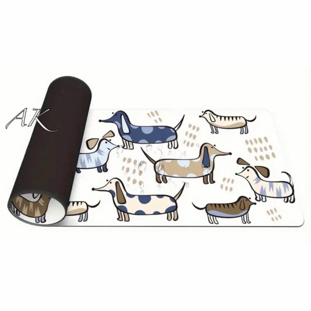 Dachshund Food / Water Feeding Mat 🐾 Doxie Wiener